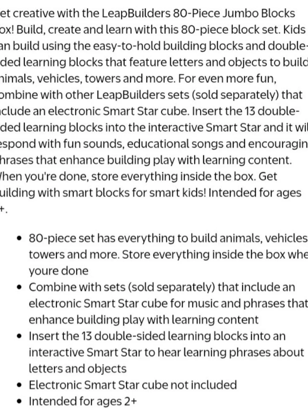 Leapfrog leapbuilders jumbo